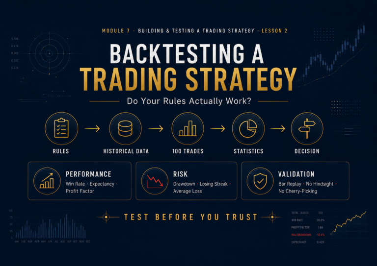 Backtesting a trading strategy
