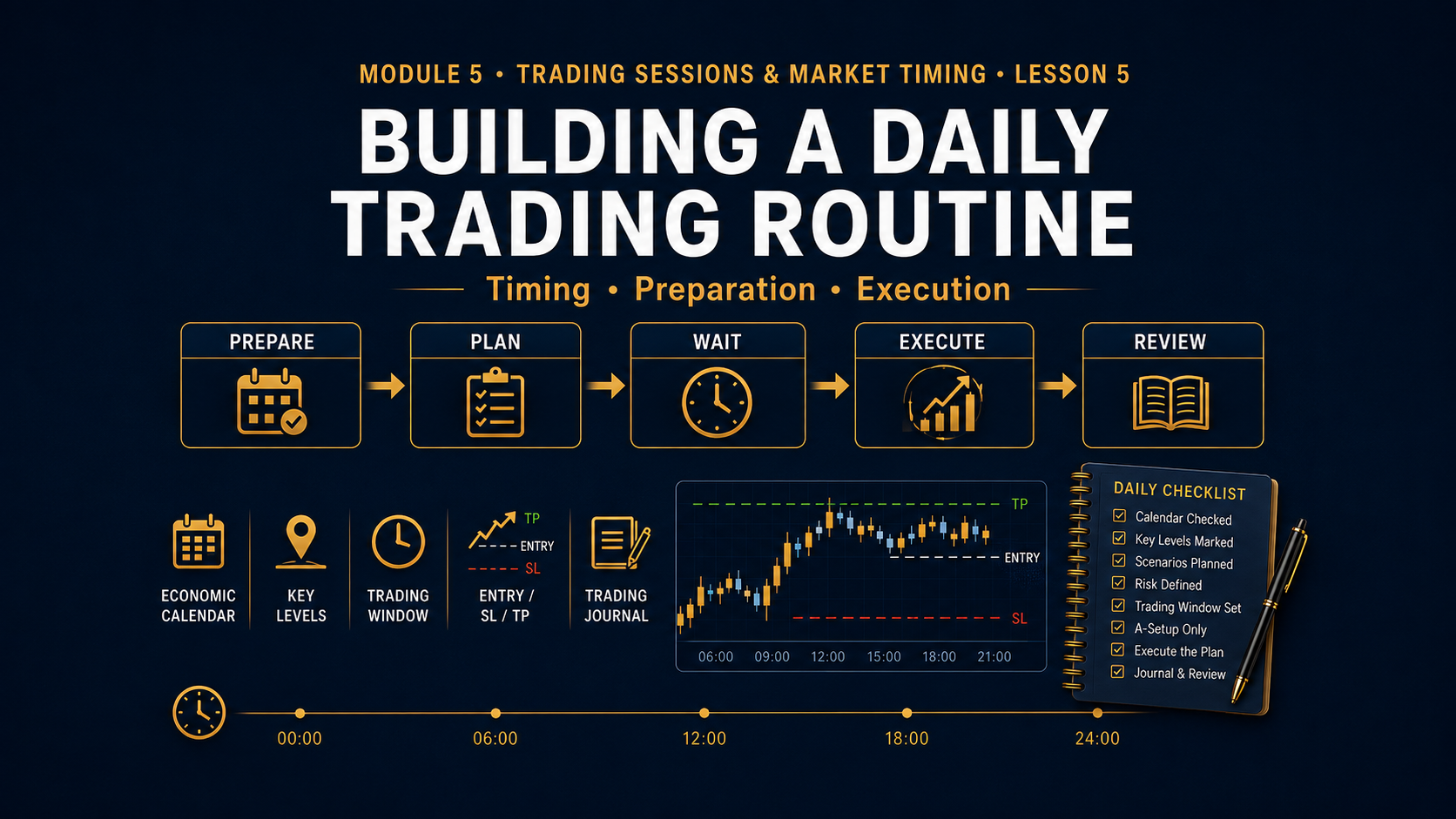 Building a Daily Trading Routine: Timing, Preparation & Execution