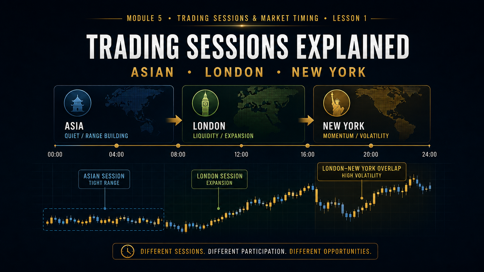 Trading Sessions Explained: Asian, London & New York